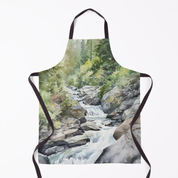Item preview, Mountain Stream in Watercolor designed and sold by hussardigital.