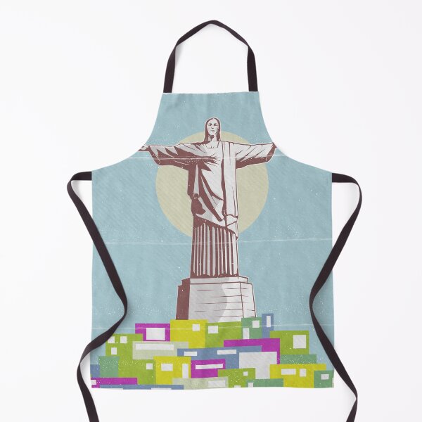 Item preview, Christ the Redeemer retro travel poster designed and sold by ekpatterns.
