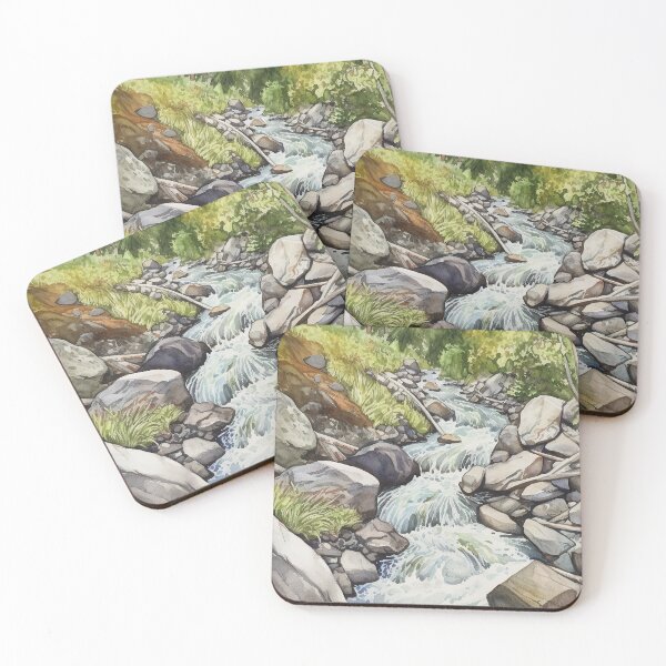 Item preview, Mountain Stream In Watercolor designed and sold by hussardigital.