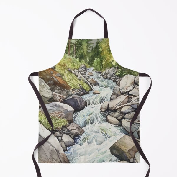 Item preview, Mountain Stream In Watercolor designed and sold by hussardigital.