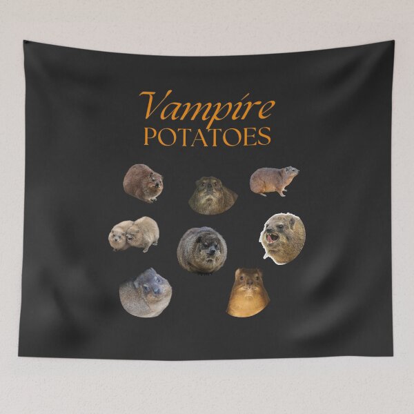 Item preview, Hyrax Awawa Vampire Potato Meme, Christmas Gift designed and sold by matchakpop.