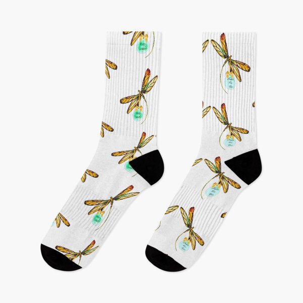 Item preview, Merry Christmas and Happy New Year Dragonflies designed and sold by Linda Callaghan.