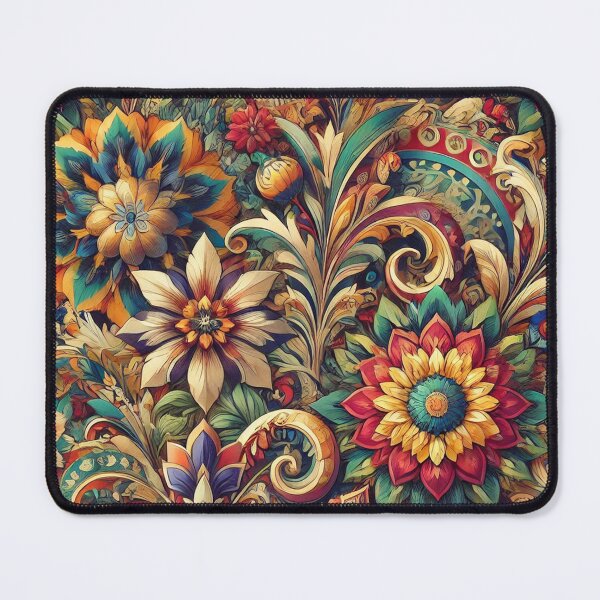 Item preview, Vibrant Floral and Abstract Kaleidoscope Pattern designed and sold by Zeeshankhan1345.