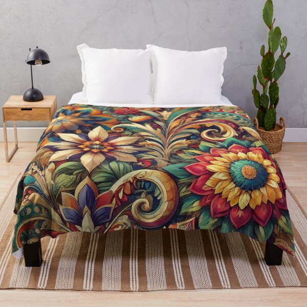 Item preview, Vibrant Floral and Abstract Kaleidoscope Pattern designed and sold by Zeeshankhan1345.