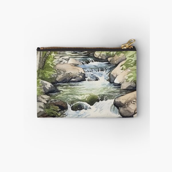 Item preview, Mountain Stream in Watercolor designed and sold by hussardigital.