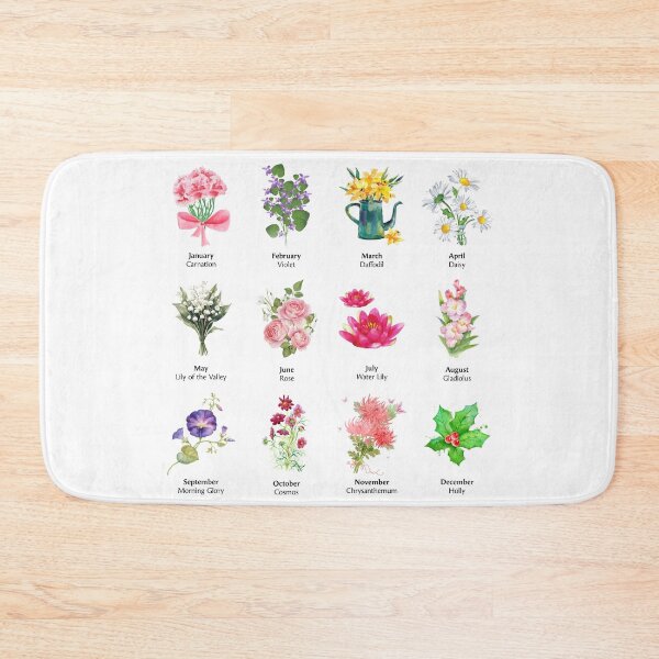 Item preview, Birth Flower Chart designed and sold by OddPopnyc.