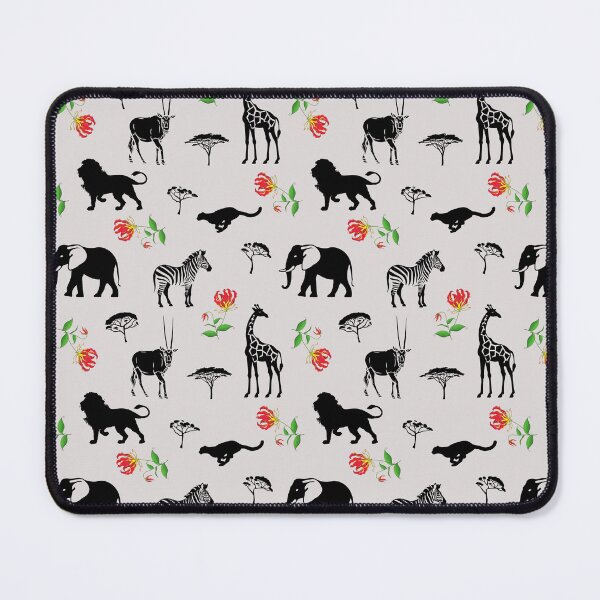 Item preview, Flame Lily and African Wildlife Pattern designed and sold by MvuuStudio.