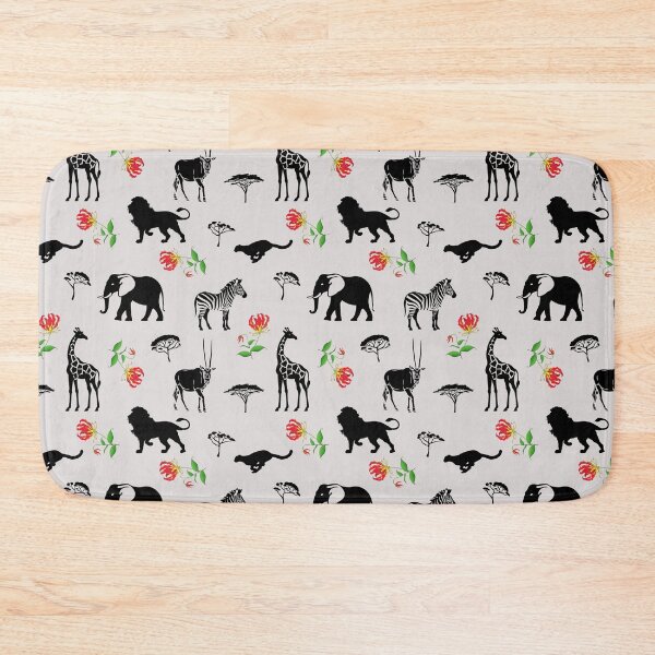 Item preview, Flame Lily and African Wildlife Pattern designed and sold by MvuuStudio.