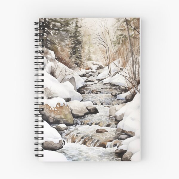 Item preview, Mountain Stream in Watercolor designed and sold by hussardigital.
