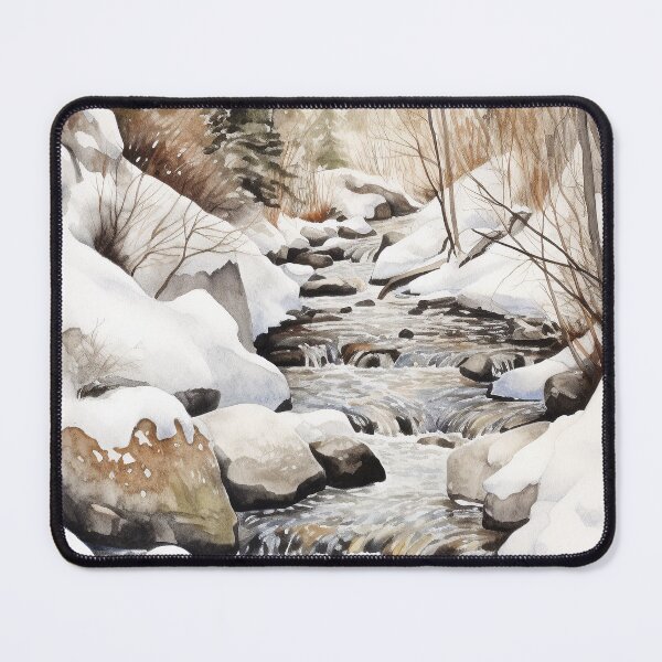 Item preview, Mountain Stream in Watercolor designed and sold by hussardigital.