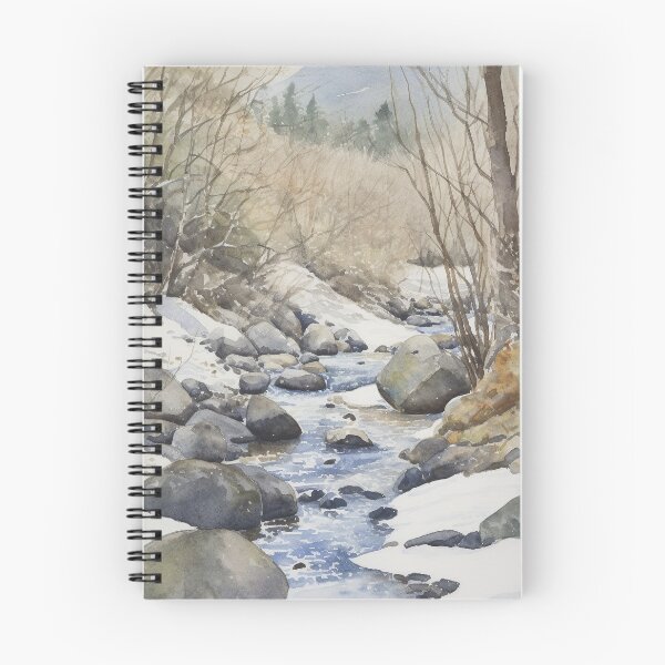 Item preview, Mountain Stream in Watercolor designed and sold by hussardigital.