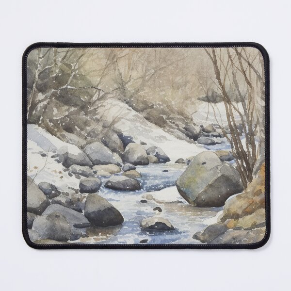 Item preview, Mountain Stream in Watercolor designed and sold by hussardigital.
