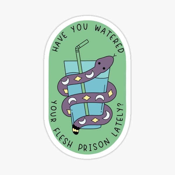 Item preview, Have You Watered Your Flesh Prison? designed and sold by witchcatdesigns.