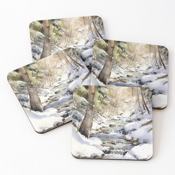 Item preview, Mountain Stream in Watercolor designed and sold by hussardigital.