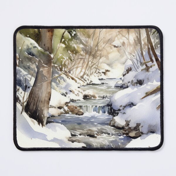 Item preview, Mountain Stream in Watercolor designed and sold by hussardigital.