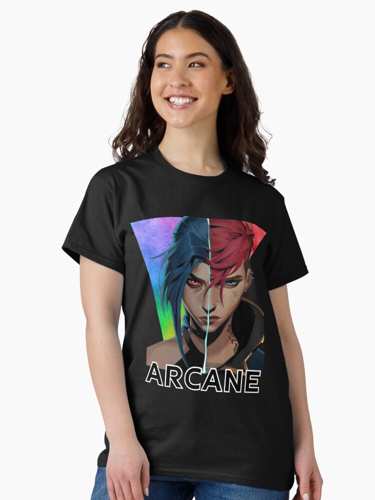 Imagen 2 de 7, Camiseta clásica con la obra Arcano Vi y Jinx, diseñada y vendida por RussCrosby.