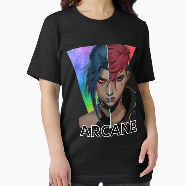 Vista previa del artículo con la obra «Arcano Vi y Jinx», diseñado y vendido por RussCrosby.