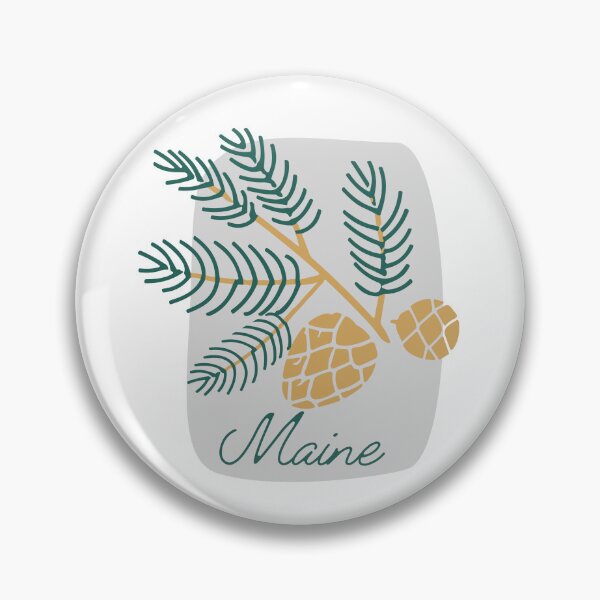Item preview, Maine White Pine Cone State Flower Classic T-shirt Sticker designed and sold by ThinkNature!.