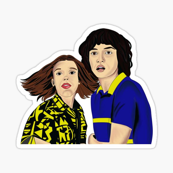 Item preview, Stranger Things Eleven and Mike designed and sold by SRuddick-Darr.