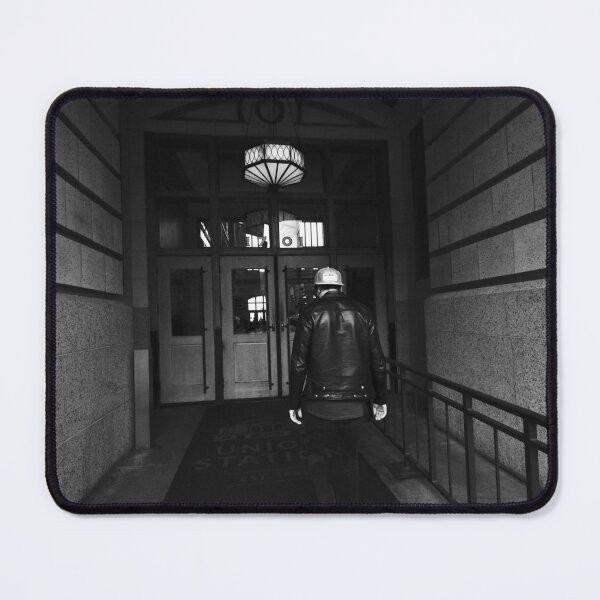 Item preview, Black and white photo of Union Station in Downtown Denver. designed and sold by Venusflysnap.