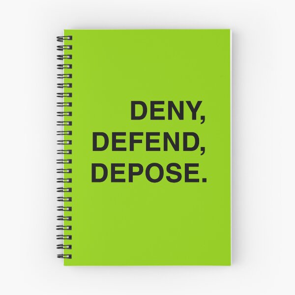 Item preview, DENY, DEFEND, DEPOSE. Classic Bold All-Caps Graphic Black Text  designed and sold by brehto.