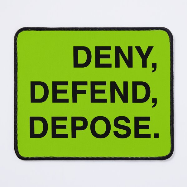 Item preview, DENY, DEFEND, DEPOSE. Classic Bold All-Caps Graphic Black Text  designed and sold by brehto.