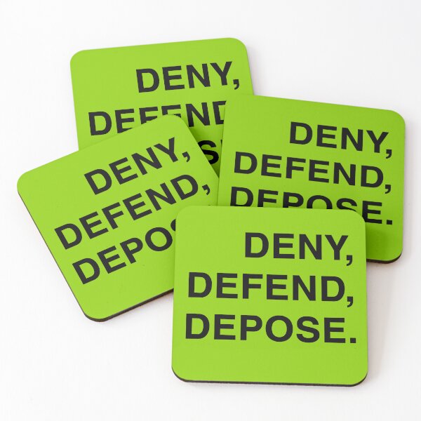Item preview, DENY, DEFEND, DEPOSE. Classic Bold All-Caps Graphic Black Text  designed and sold by brehto.