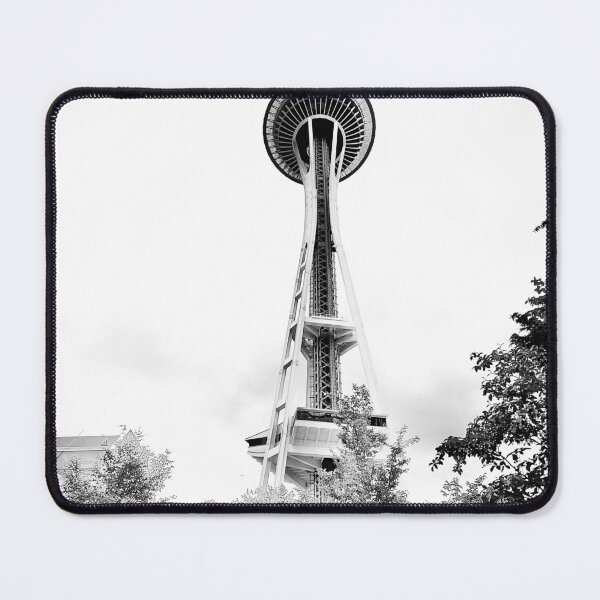 Item preview, Black and white photo of the Space Needle. designed and sold by Venusflysnap.
