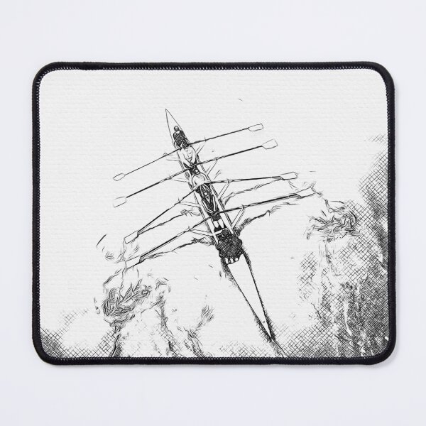 Item preview, Rowing Drawing in Black and White designed and sold by Michael van der Hoorn.