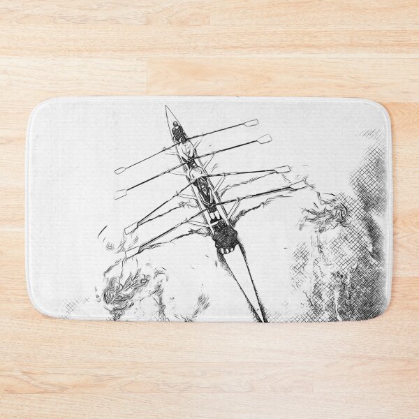 Item preview, Rowing Drawing in Black and White designed and sold by Michael van der Hoorn.