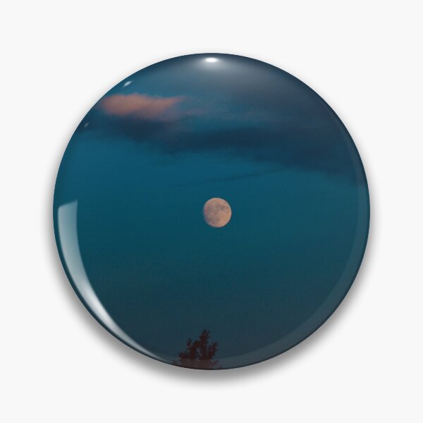 Item preview, Deep blue sky with vivid moon. designed and sold by Venusflysnap.