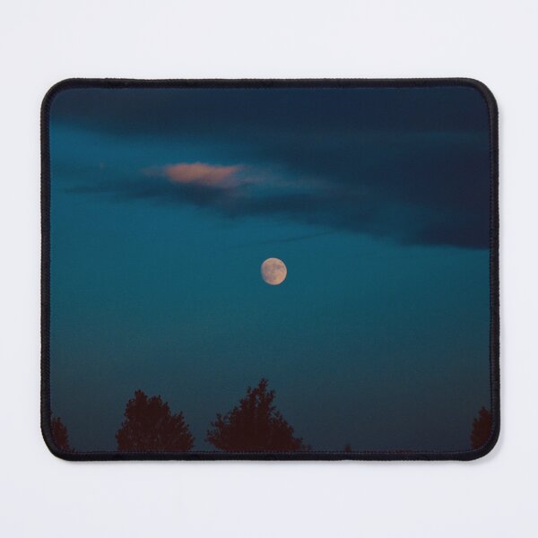 Item preview, Deep blue sky with vivid moon. designed and sold by Venusflysnap.