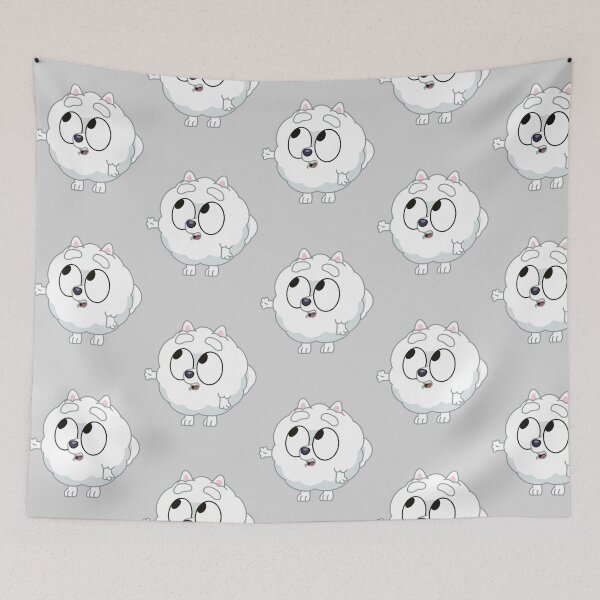 Item preview, Fluffy White Rainbow Dog designed and sold by TrippEDesigns.