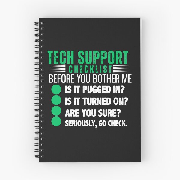 Item preview, Funny Tech Support Checklist designed and sold by AlienOccupation.