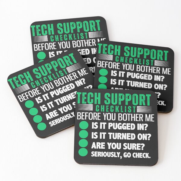 Item preview, Funny Tech Support Checklist designed and sold by AlienOccupation.