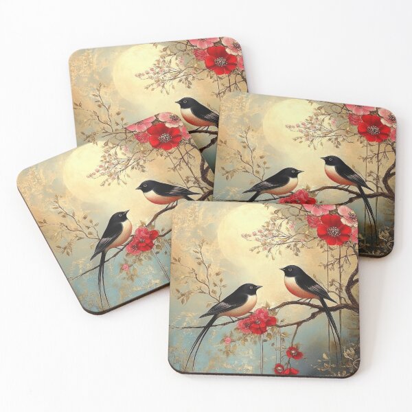 Item preview, Serene Birds and Blossoms designed and sold by bloorose.