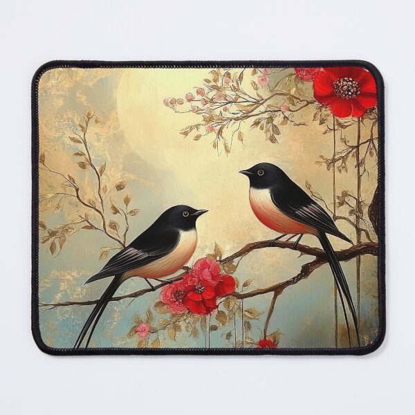 Item preview, Serene Birds and Blossoms designed and sold by bloorose.