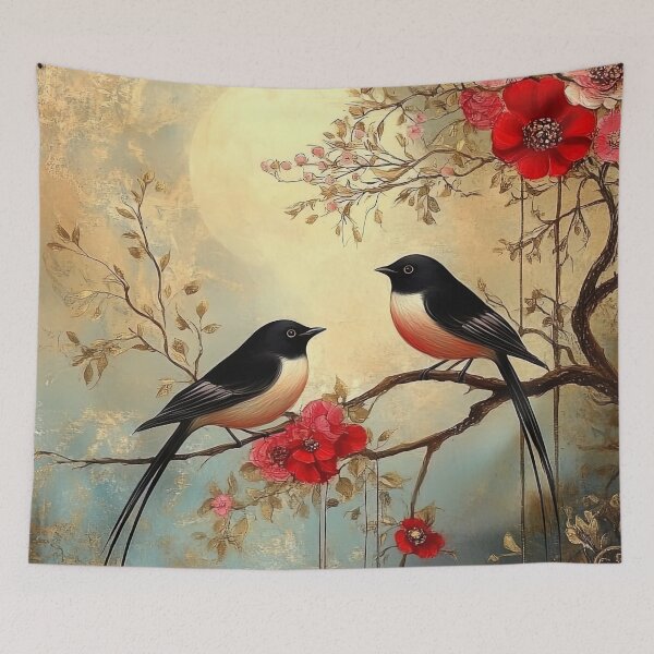Item preview, Serene Birds and Blossoms designed and sold by bloorose.