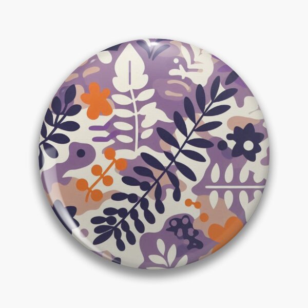 Item preview, Purple and Orange Leaf Pattern  designed and sold by RuggedSchemes.