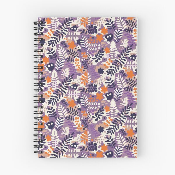 Item preview, Purple and Orange Leaf Pattern designed and sold by RuggedSchemes.