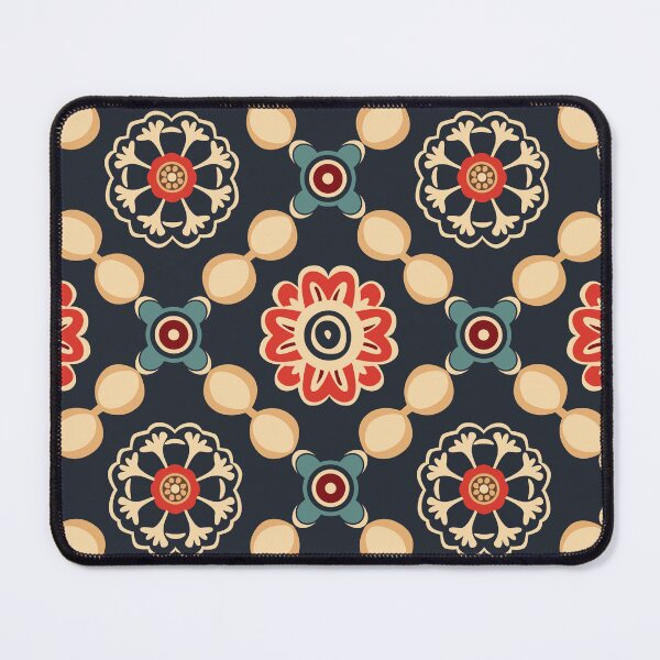 Item preview, Antique flowers with geometric design  designed and sold by BroccolinPeach.