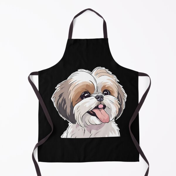 Aperçu de l'œuvre Chiot Shih Tzu mignon se blottissant avec un enfant isolé avec un fond transparent créée et vendue par AlwaysHome.