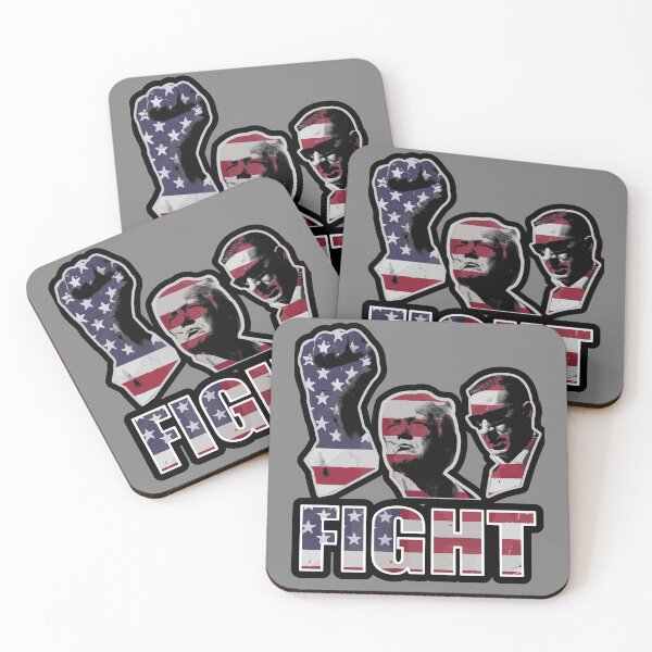 Item preview, Trump Fist Pump FIGHT American Flag designed and sold by PerkyParakeet.