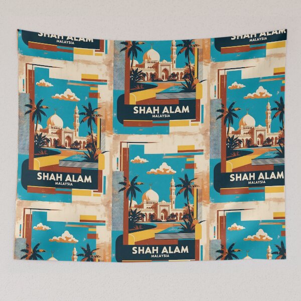 Item preview, Sha Alam Malaysia Vintage Travel Tourism designed and sold by TravelersGems.