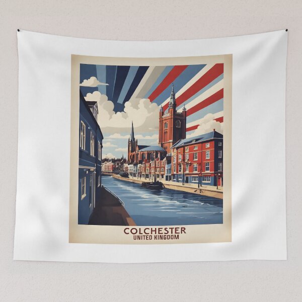Item preview, Colchester United Kingdom Vintage Travel Tourism  designed and sold by TravelersGems.
