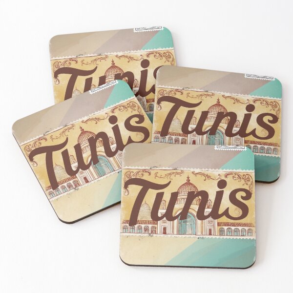 Item preview, Greetings from Tunis Vintage Travel Retro Postcard Design designed and sold by TravelPostcardGems.