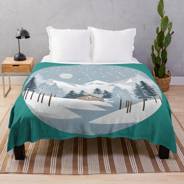 Item preview, Beautiful Winter Cabin Scene with Snowing designed and sold by Crush-Vogue.