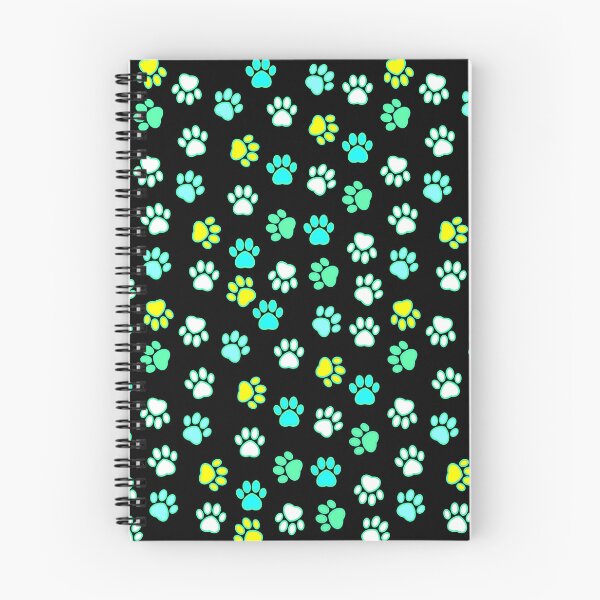Item preview, Blue black paw print pattern  designed and sold by Rhia4rt.