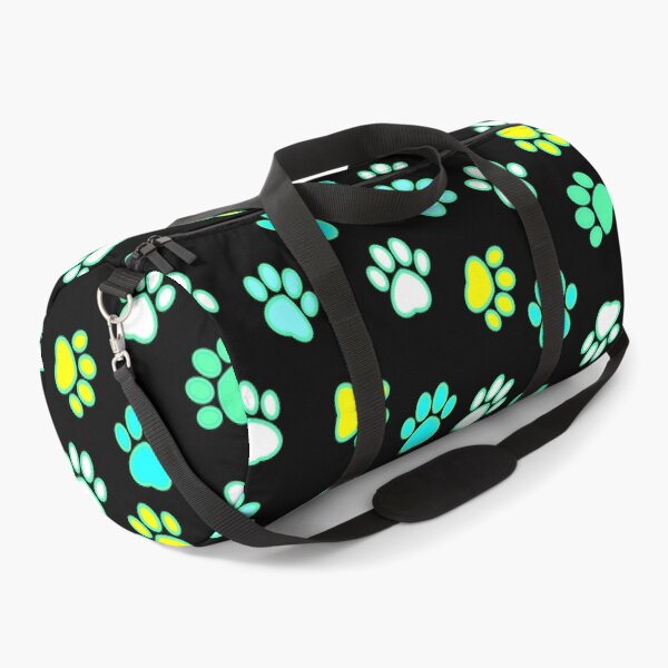 Item preview, Blue black paw print pattern  designed and sold by Rhia4rt.