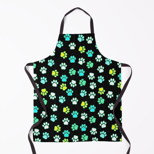 Item preview, Blue black paw print pattern designed and sold by Rhia4rt.